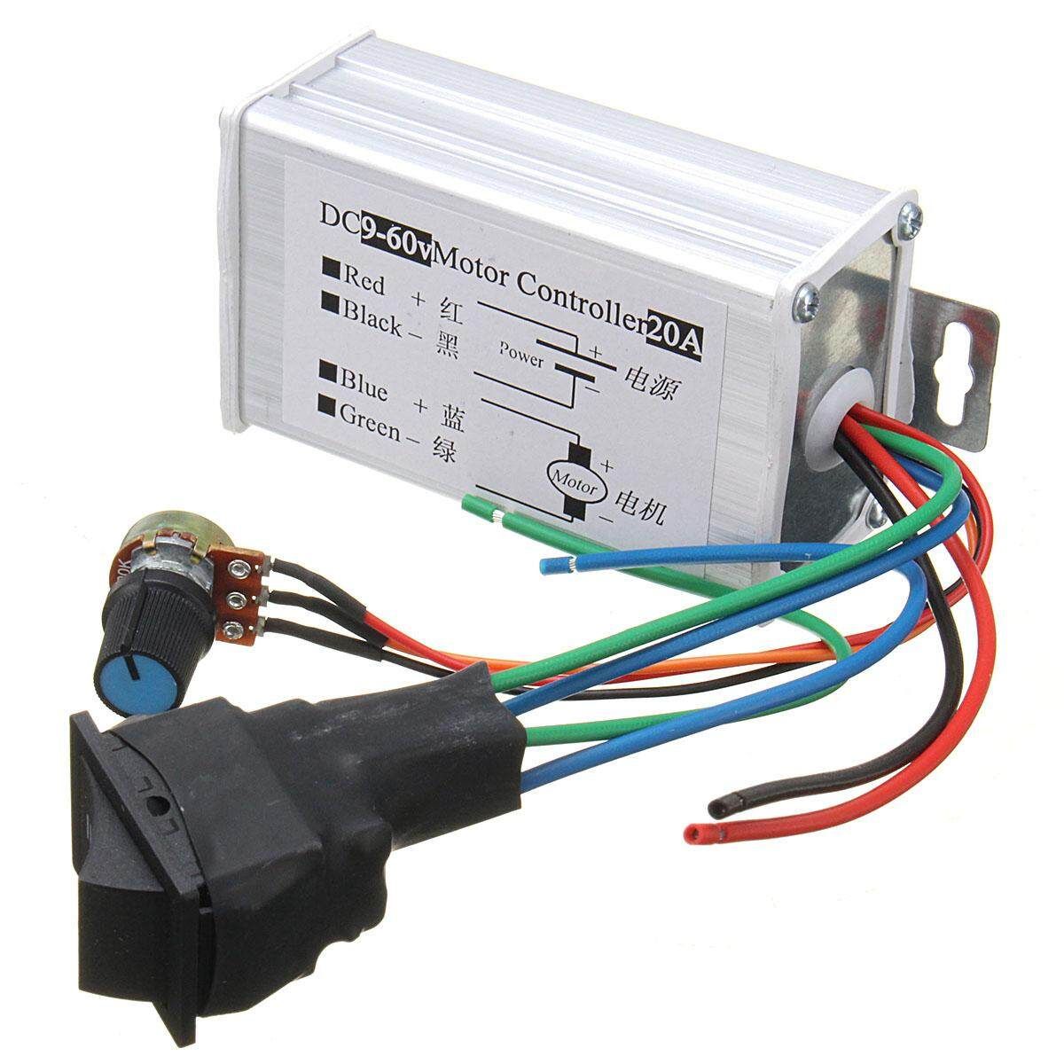 12V 24V 36V 48V SoftStart Reversible Motor Speed Control PWM Controller PWM