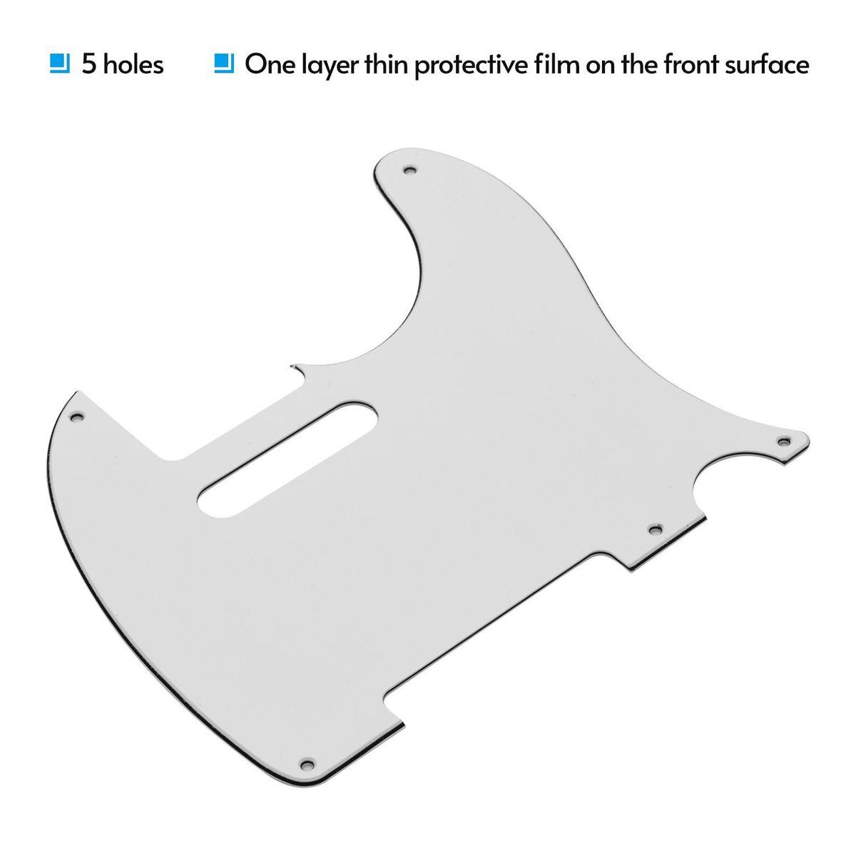 5 Hole TL50S Guitar Pickguard 3 Ply Panels Pickguard for TL Guitar