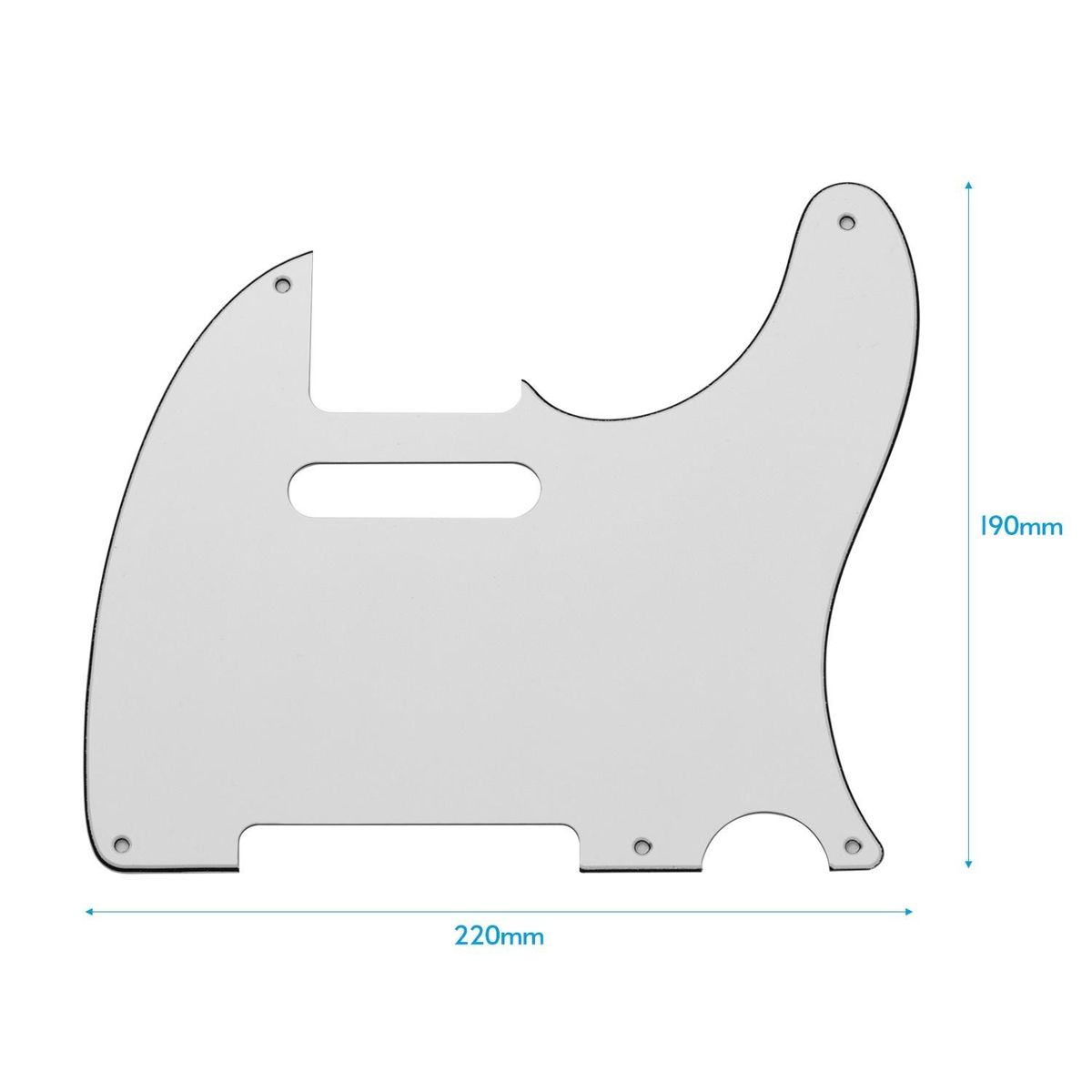 5 Hole TL50S Guitar Pickguard 3 Ply Panels Pickguard for TL Guitar