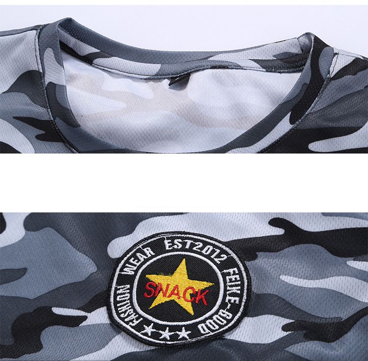 Men Outdoor Sports Run Gym Work Out O-neck Short Sleeve Jersey T Shirt