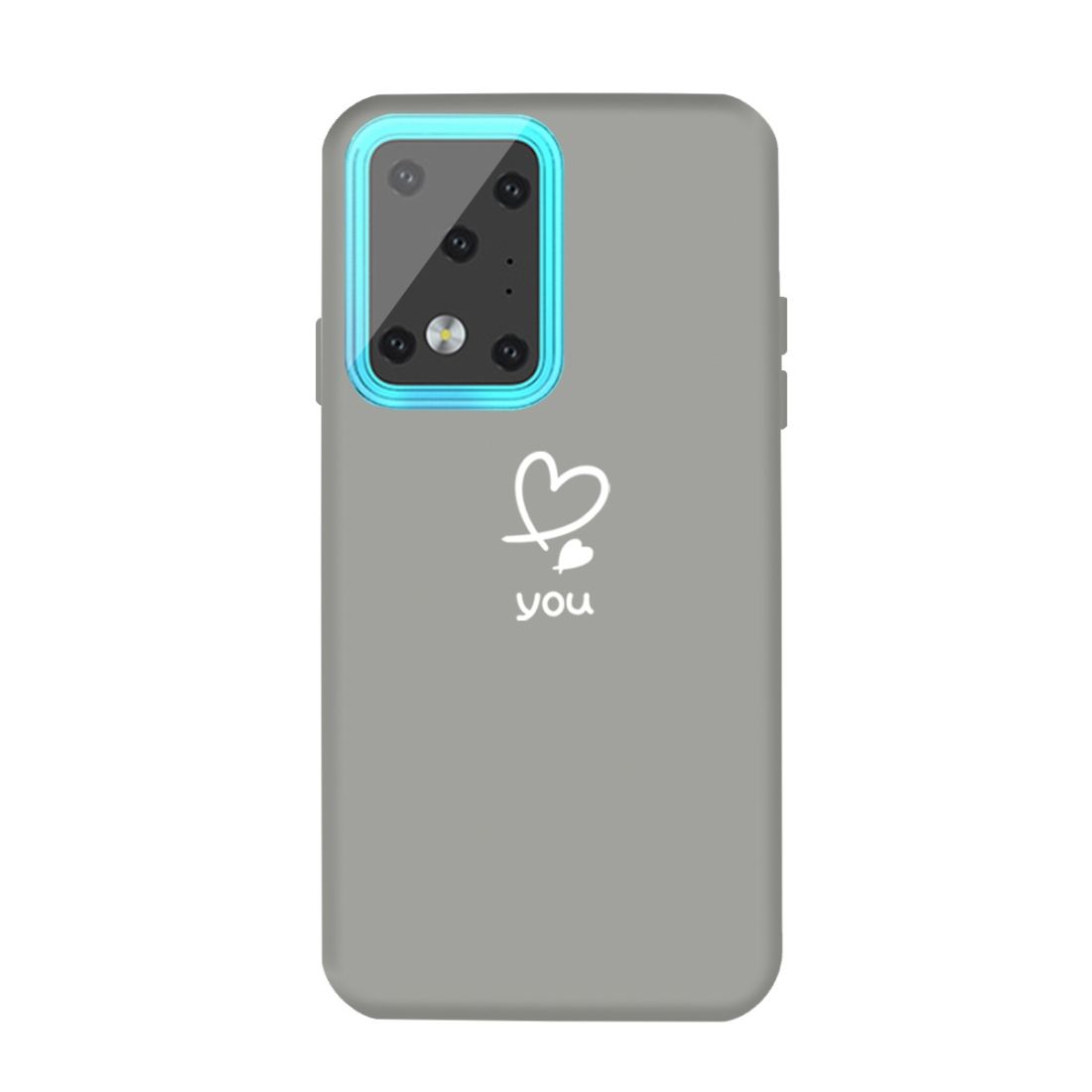 For Galaxy S20 Ultra Love Heart You Pattern Frosted TPU Protective Case(Grey)