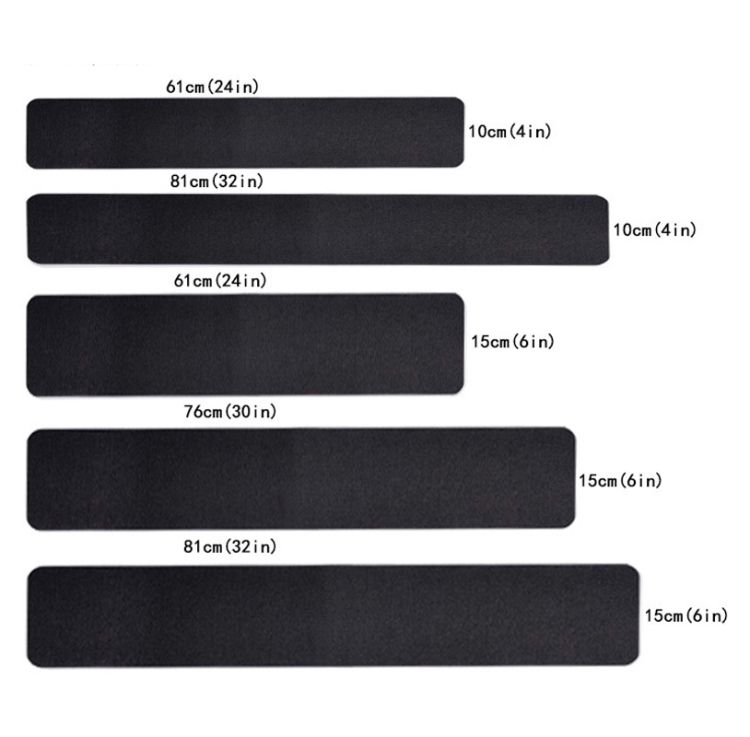 15 PCS PEVA Scrub Stair Non-slip Strip,Size: 15 X 61cm