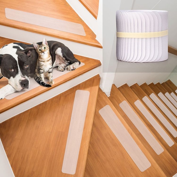 15 PCS PEVA Scrub Stair Non-slip Strip,Size: 15 X 61cm