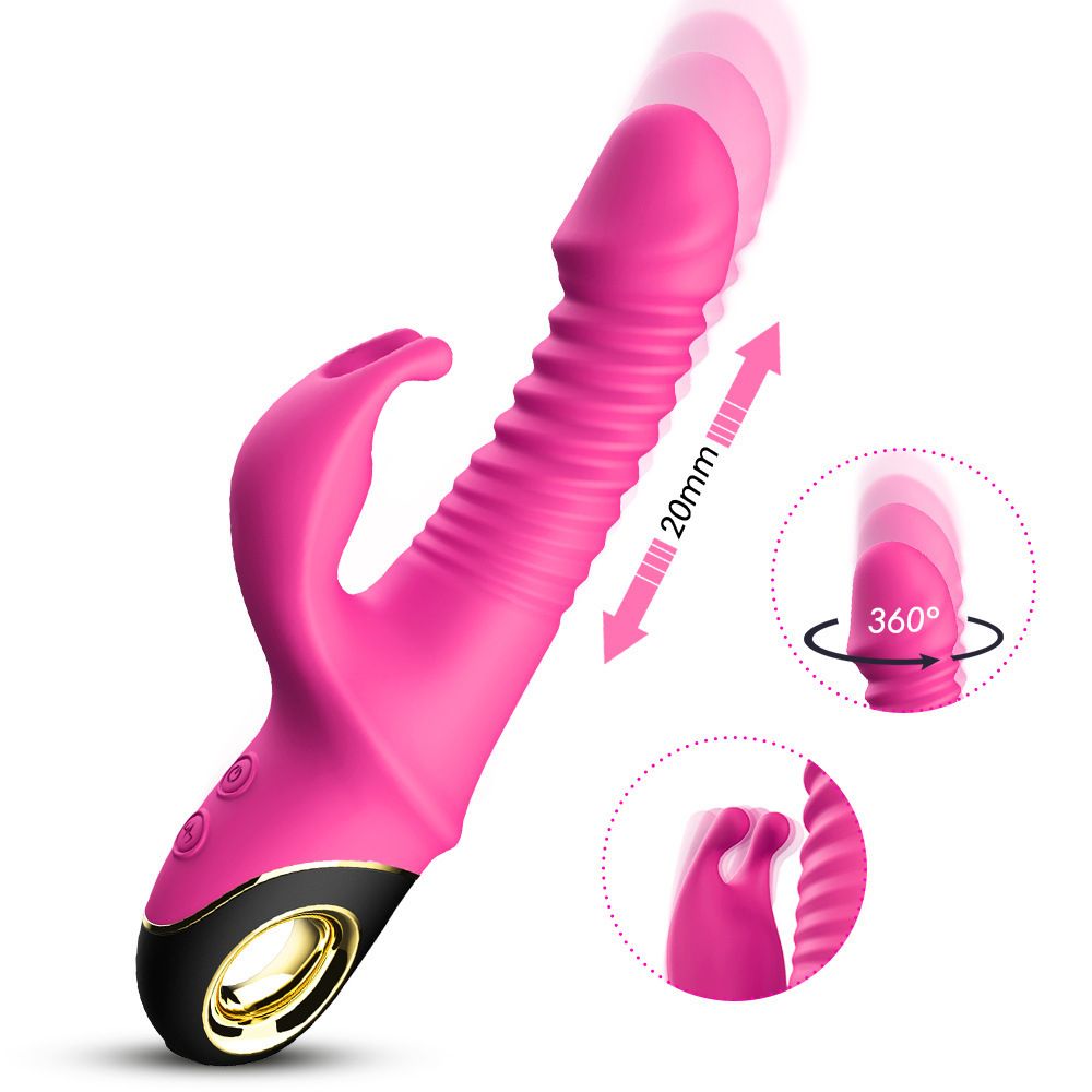 USK-V09 Telescopic Swing Rabbit Head Vibrator Magnetic