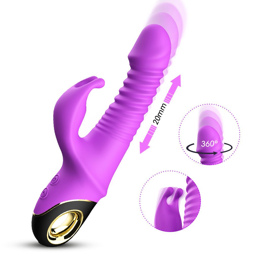 USK-V09 Telescopic Swing Rabbit Head Vibrator Magnetic
