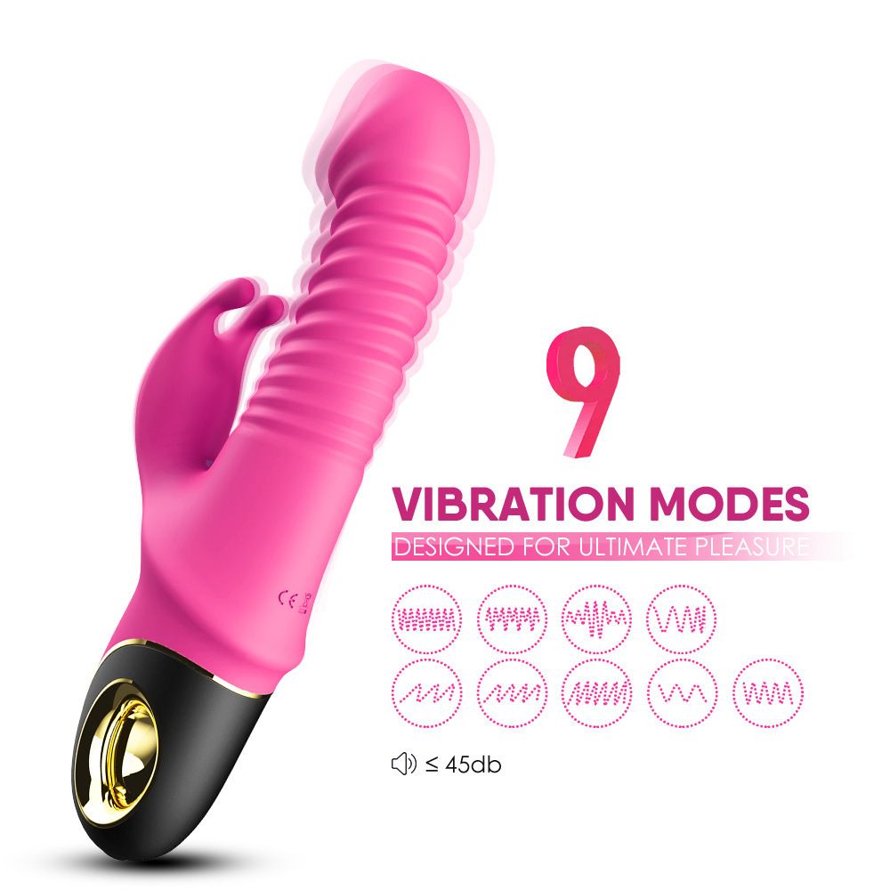 USK-V09 Telescopic Swing Rabbit Head Vibrator Magnetic