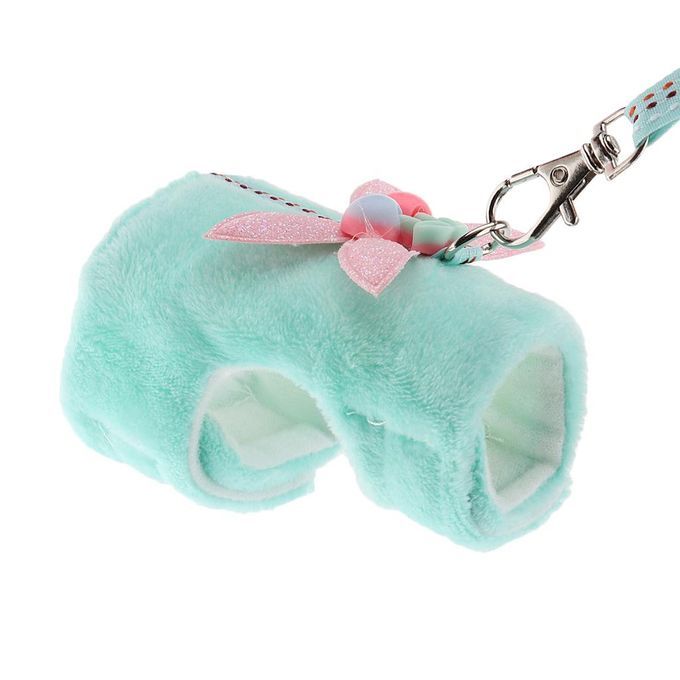 2pcs Soft Small Animal Pet Hamster Chinchilla Harness Vest Leash Lead