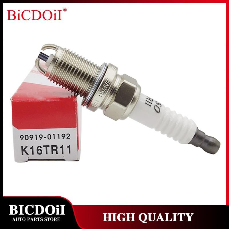 4/6Pcs Normal Spark Plug 90919-01192 K16TR11 for Toyota COROLLA Land-Cruiser Tacoma T100 4Runner Tundra 3.4 3.4L 1995-2004