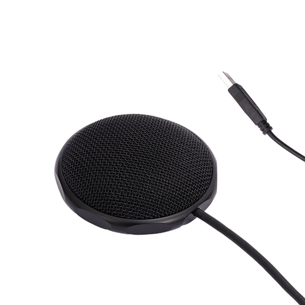 USB Conference Microphone 360° Omnidirectional Condenser PC Microphones for Video Conference Gaming Chatting