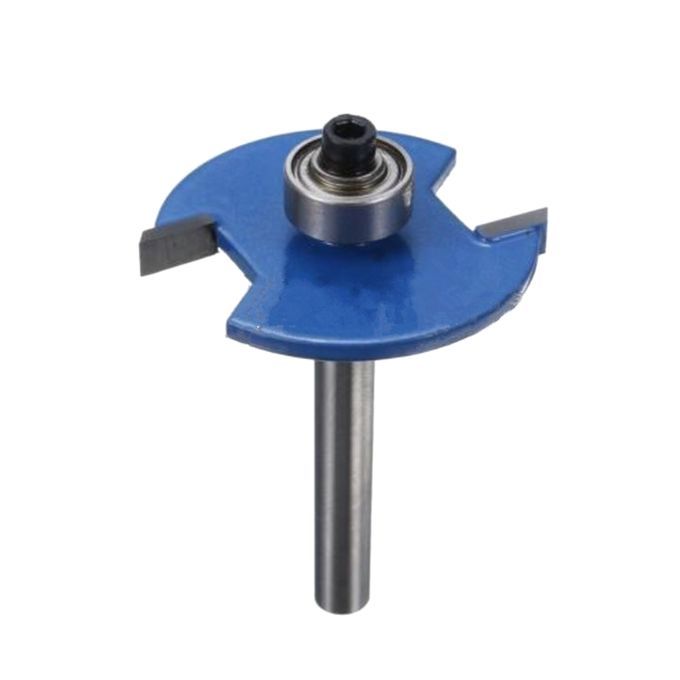 Biscuit Joining Router Bit With Bearing 14Inch Shank