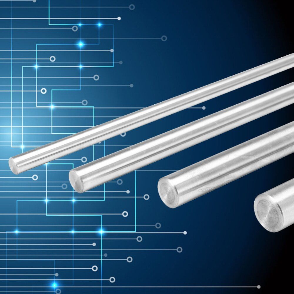 500mm Length 6/8/10/12mm Diameter 3D Printer Smooth Rod Steel Linear Rail Shaft 8mm