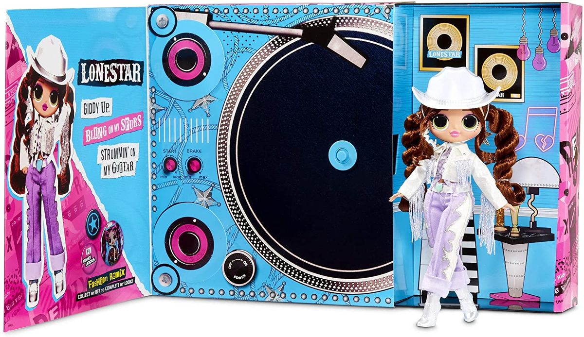 OMG Remix Lonestar Fashion Doll, Plays Music With Extra Outfit, 25 Surprises
