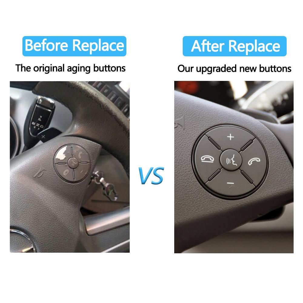 Car Multi-function Steering Wheel Buttons Kit Phone Control Keys For Benz W251 W164 W219 W230 W171 2007-2017