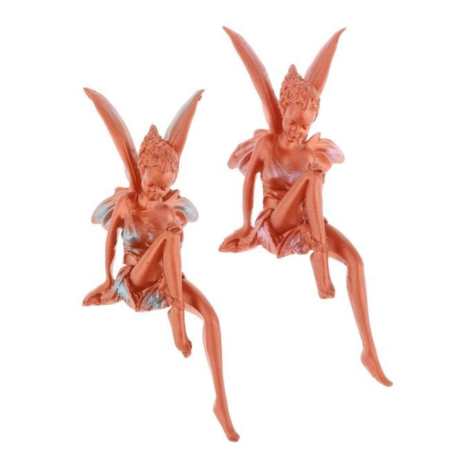 Lawn Pond Fountain Sculpture Fairies Decoration Pink