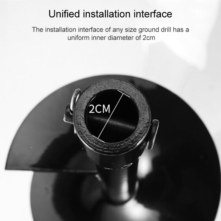 Garden Hand  Tool 50cm Planting Machine Drill Bit Extension Rod