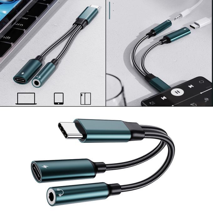 USB Audio Converter USB C To Audio Audio Cable Stereo For Smart Phones