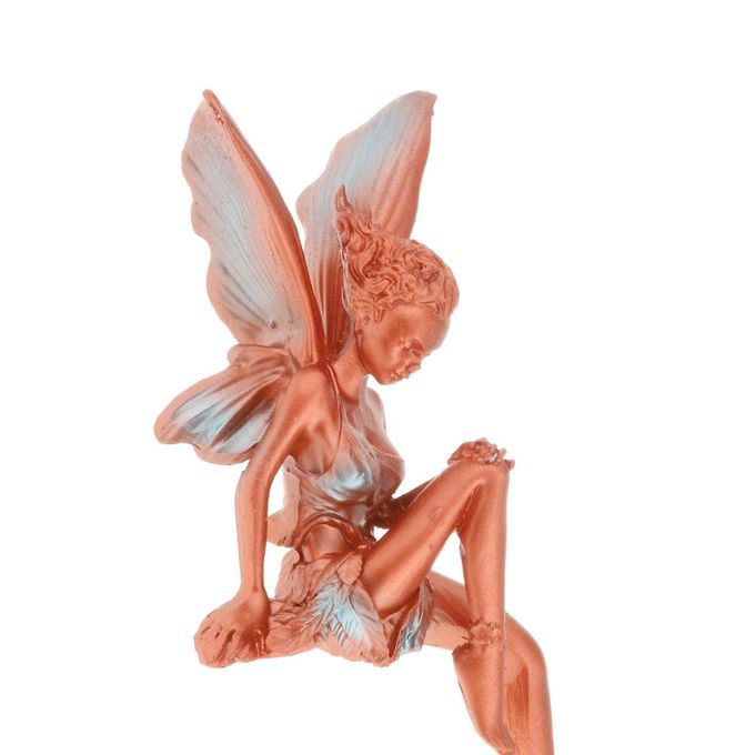 Lawn Pond Fountain Sculpture Fairies Decoration Blue