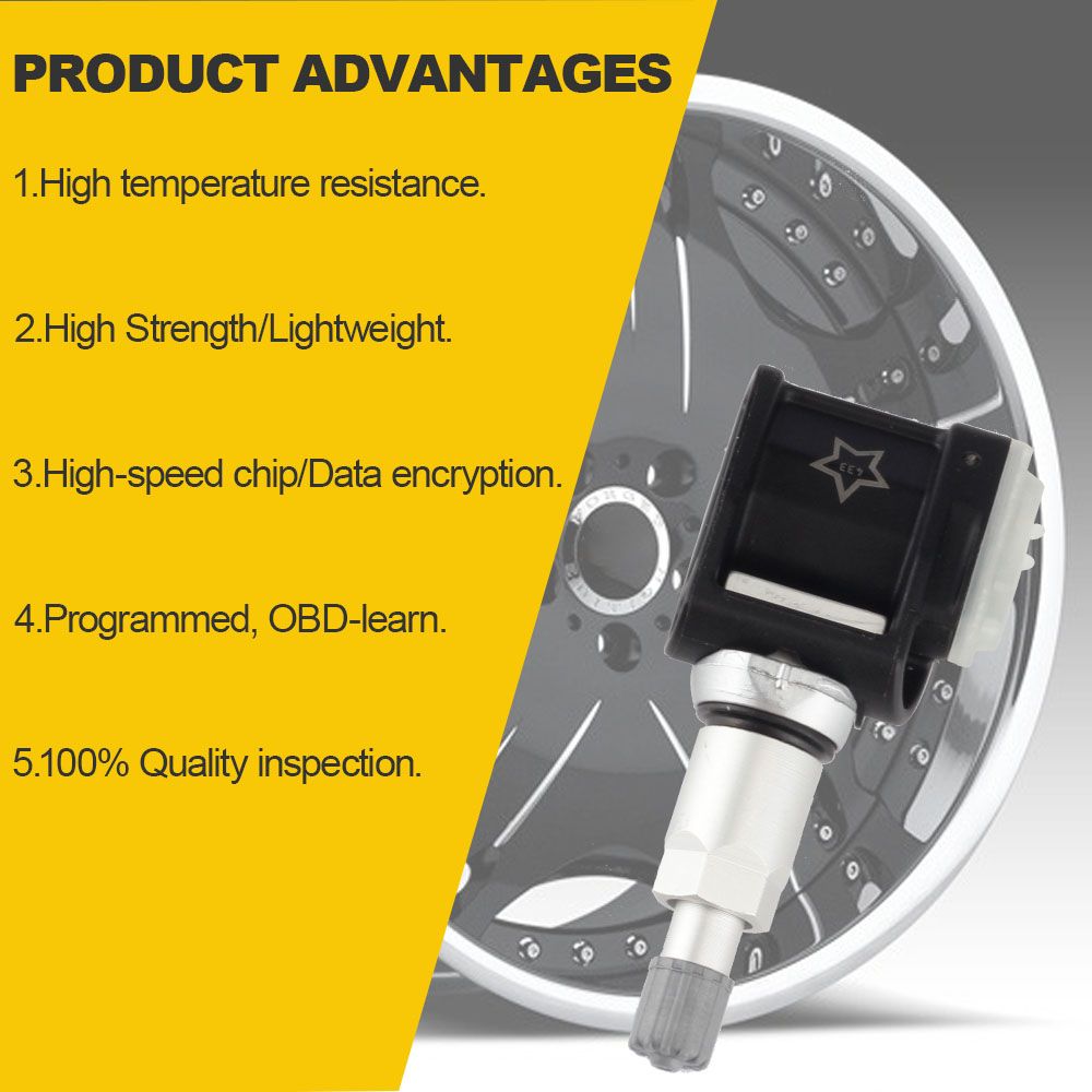 Dasbecan 4PCS TPMS Tire Pressure Sensor For Mercedes Benz