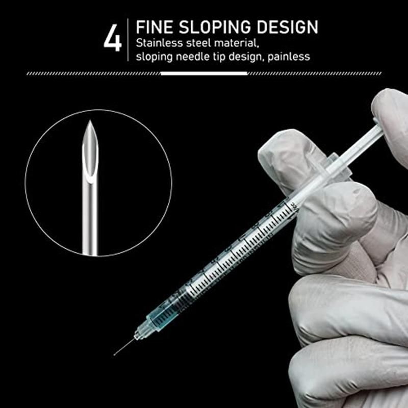 Insnlin Syringe with Needle 30G 1Ml/Cc 1/2-Inch (13Mm)