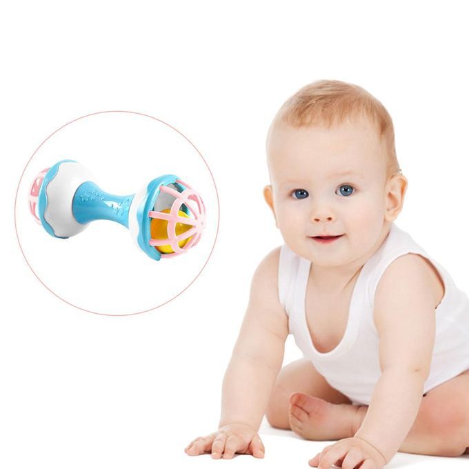 2 Pieces Infant Baby Rattle 0-36 Months Kids Grasp Shaker Bell Sound