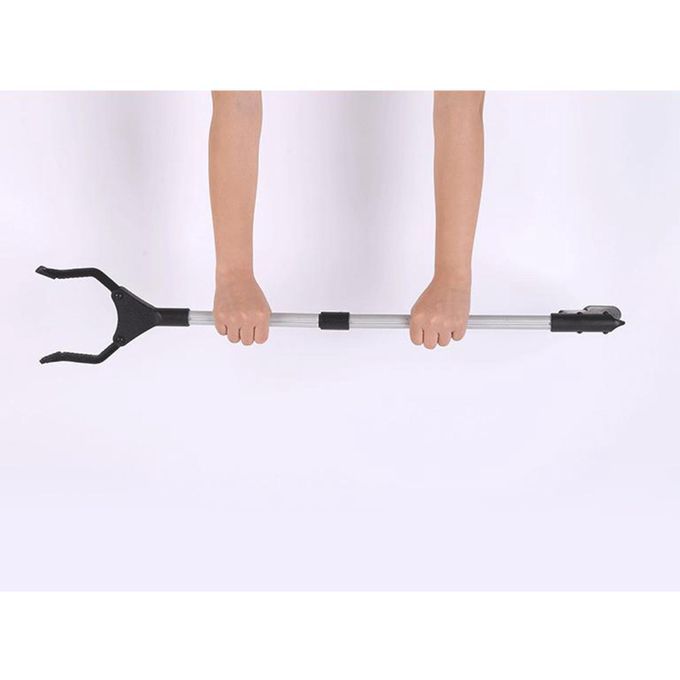 Foldable Reacher Picker Pick Up Tools Gripper Extender Silver Black