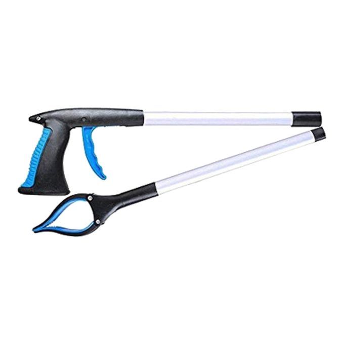 Trash Picker Upper Reacher Grabber 32 Inch Foldable Reaching Arm Blue