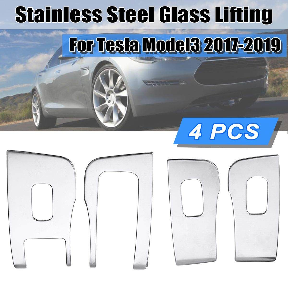 For Tesla Model3 17-19 Years Stainless Steel Glass Lifting