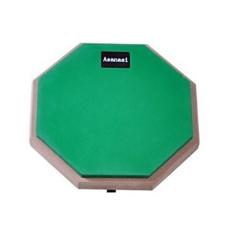 8 Inch Fashion Practice Training Rubber Wooden Dumb Drum Pad Instruments Accessories