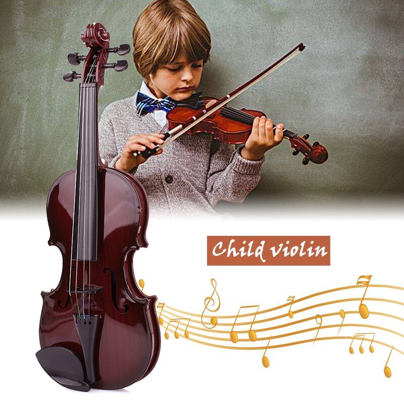 48CM Black Music Children Children'S Violin Practical Toys Portable Decoration Musical Instruments
