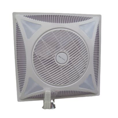 Acrylic Square Semi Led Ceiling Fan Lamp With Remote Control