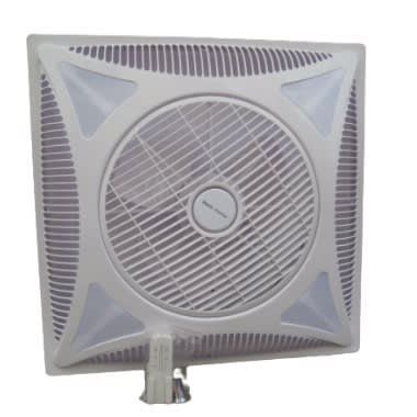 Acrylic Square Semi Led Ceiling Fan Lamp With Remote Control