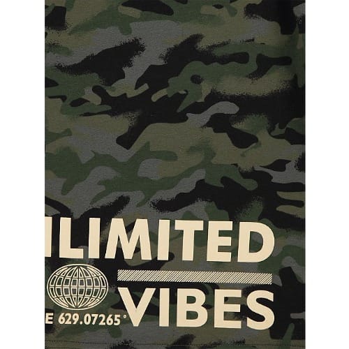 Unlimited Vibes Camouflage Print T-shirts- 3 Pieces