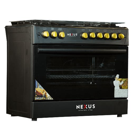 Nexus Nx-9001 Gas Cooker -Black (4+2)