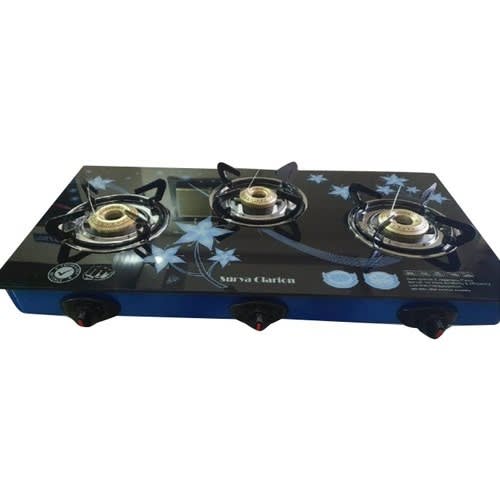 3burner Table Top Glass Stove