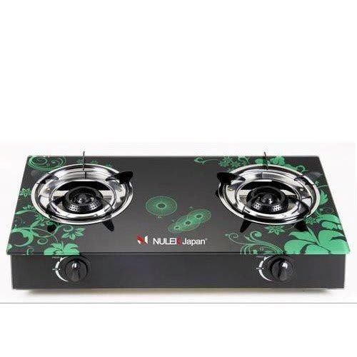 Thick Glass Double Burner Gas Cooker