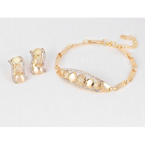 Wedding Necklace And Jewelry Set- Gold