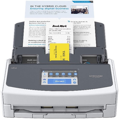 Scansnap iX1600 Document Scanner – Desktop, A4, Double Sided With Wifi, Touchscreen