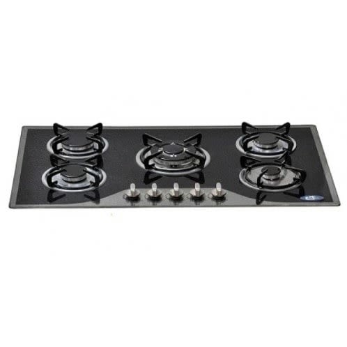 5-burner Built-in Gas Cooker Glass