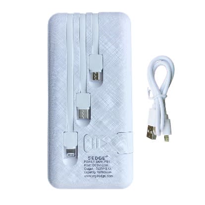 Sedge Power Bank - 10000mAh - White