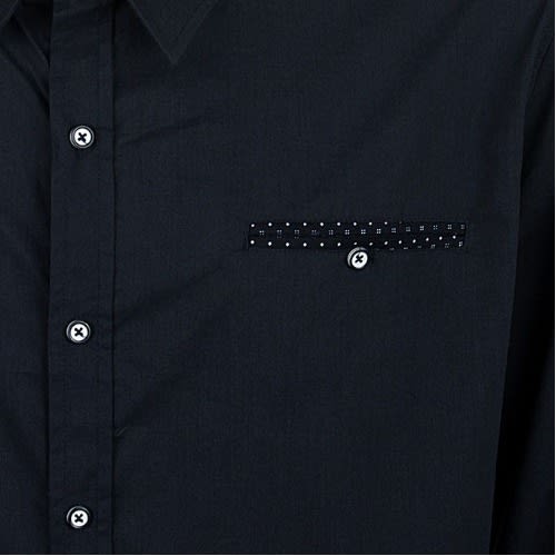 Men's Designed Shirt - Navy