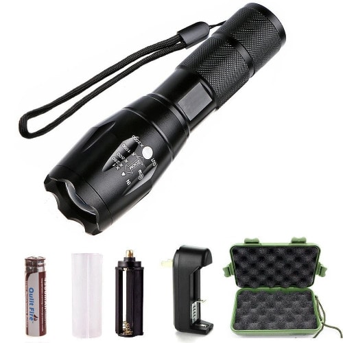 Tactical Rechargeable Waterproof LED Torch/Flashlight