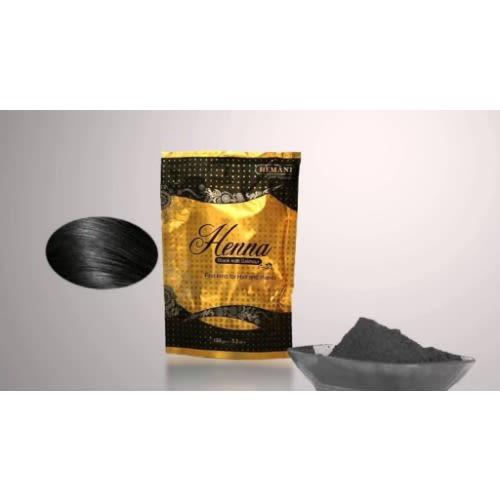 Henna Conditioning Hair Dye - Black With Bakhour-150g