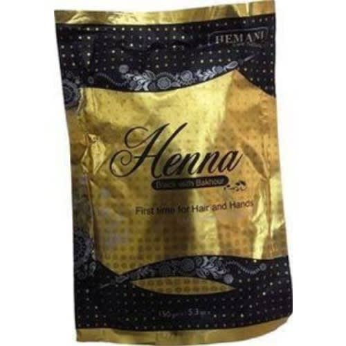 Henna Conditioning Hair Dye - Black With Bakhour-150g