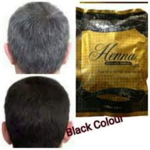 Henna Conditioning Hair Dye - Black With Bakhour-150g