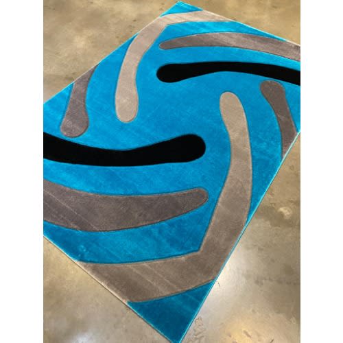 Retro Pattern Center Turkish Rug -4 By 6ft -Multicolour