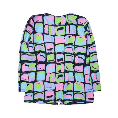 Block Printed Open Front Jacket