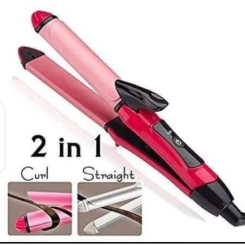 Hair Curler With Straightener