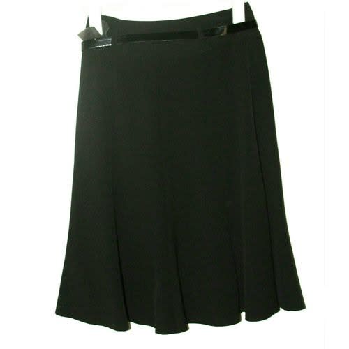Short Sleeves Formal Skirt Suit - Black