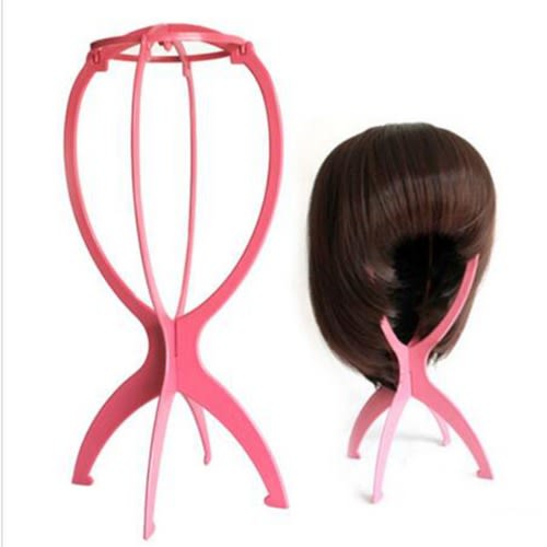 Plastic Wig Display Stand - Pink