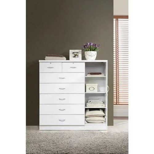 Gentleman's Chest - Off White - 7 Drawer